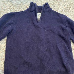 Children's Place Size XS (4) 1/4 zip navy sweater